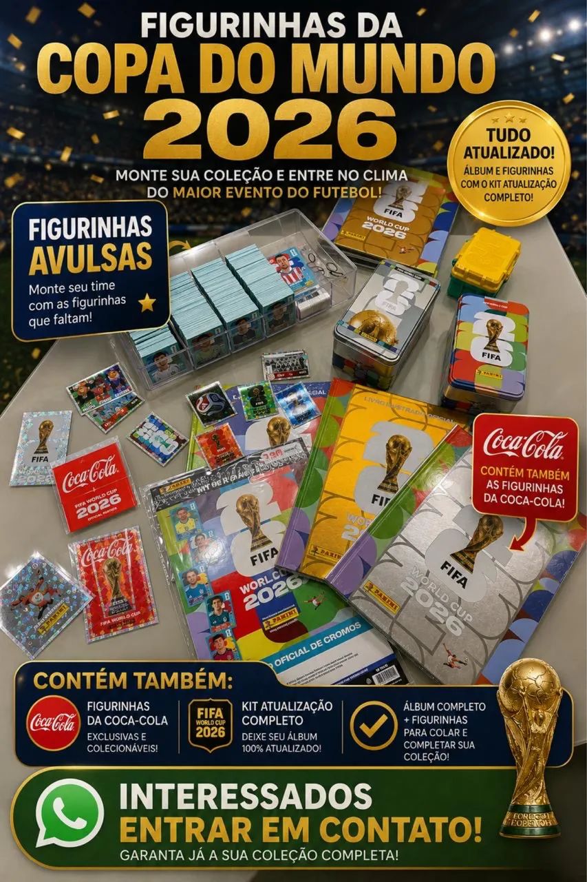  Álbum copa do mundo 2026 completo para colar   - Foto 4