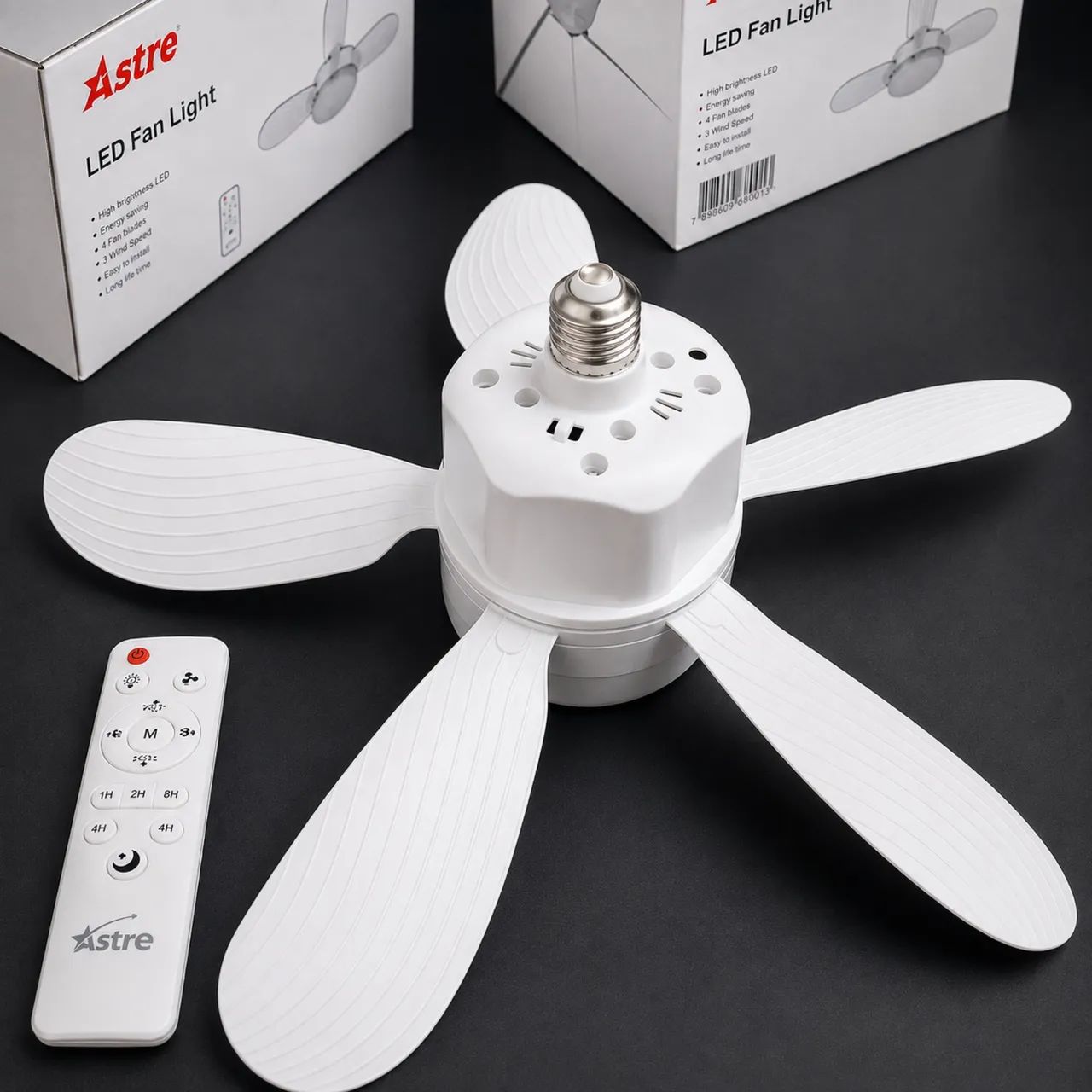 Ventilador de Teto LED E27 5 Pás com Controle Remoto - Foto 3