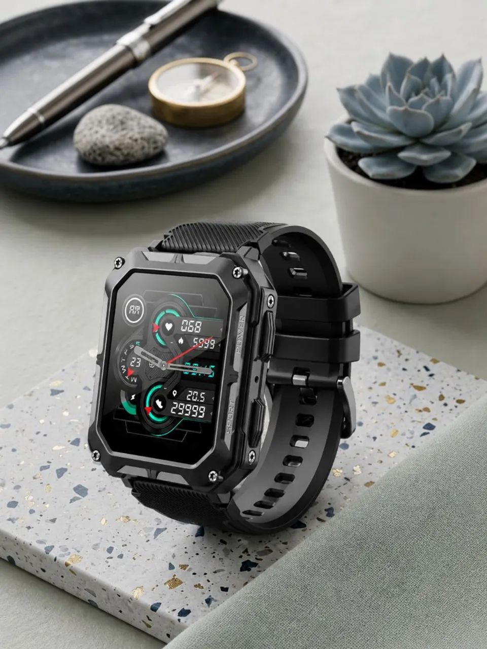 Smartwatch C20 Pro Inteligente | Design Militar, Bluetooth e Alta Performance - Foto 3