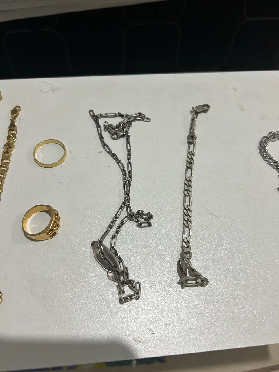 KIT Correntes, Pulseiras, Anéis (Ouro e Prata) - Foto 2
