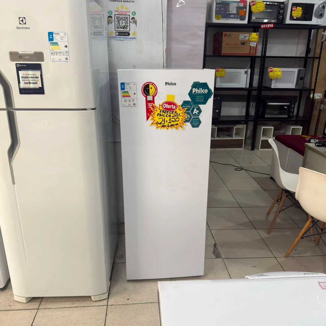 Freezer Vertical Philco 201L IMPERDÍVEL 
