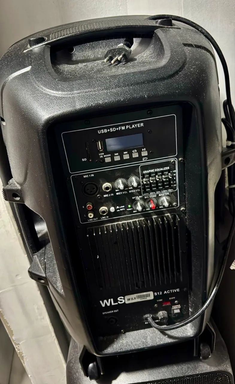 Caixa Wls S12 Ativa Preta C/usb - Foto 3