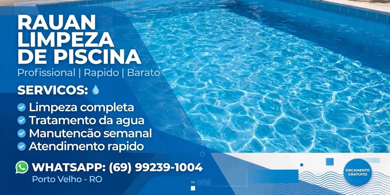 Limpeza de piscinas 