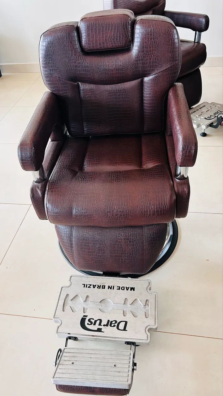 Cadeira de barbeiro nova - Foto 2