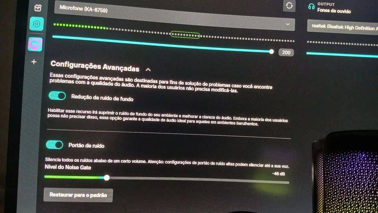 Microfone touch + apoio + condensador custo benefício boa qualidade - Foto 5