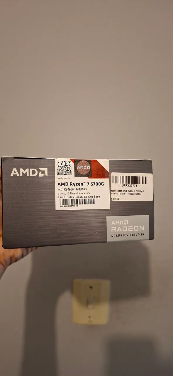 Processador Amd Ryzed 7 5700g 8Core, 16 Thread Processor 4.6 GHz Max Boost, 3.8 GHz Base - Foto 3