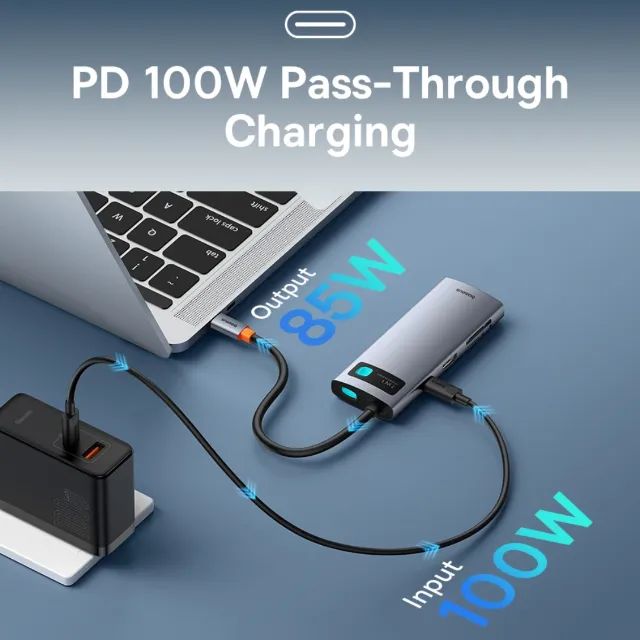 Hub Baseus Usb C 7 em 1 - Foto 5