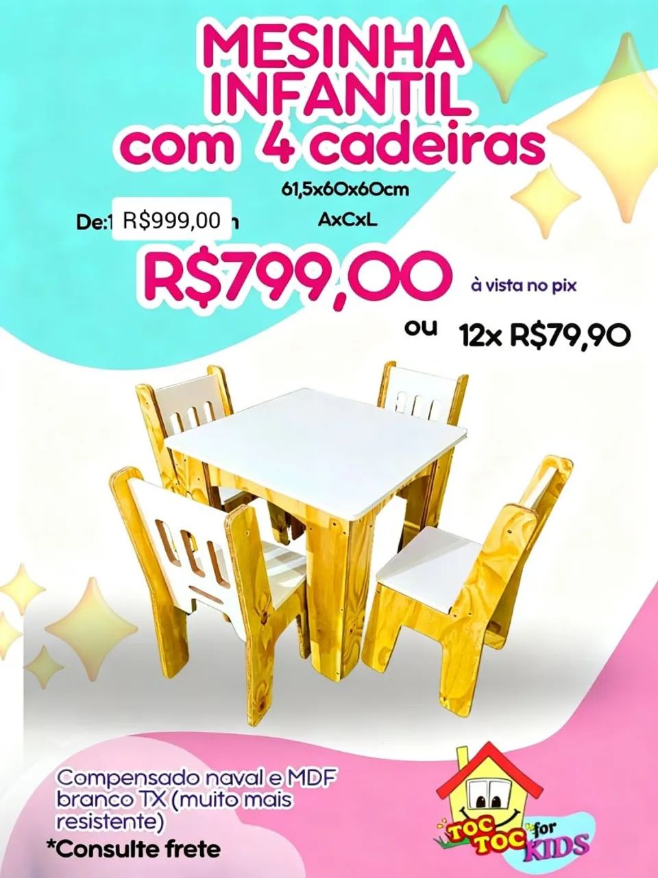 Móveis e brinquedos infantis em MDF  - Foto 3