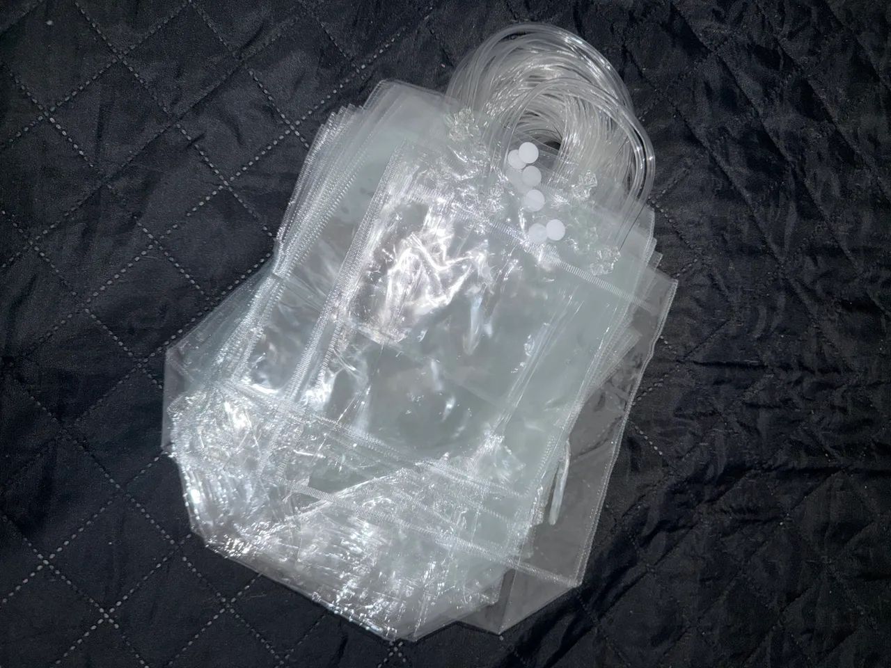 20 Sacolas Transparentes para Presente com Alça - Novas - Foto 2