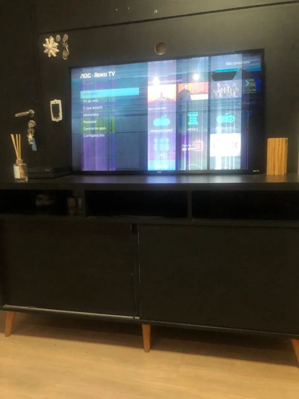 Tv com tela com defeito  - Foto 5