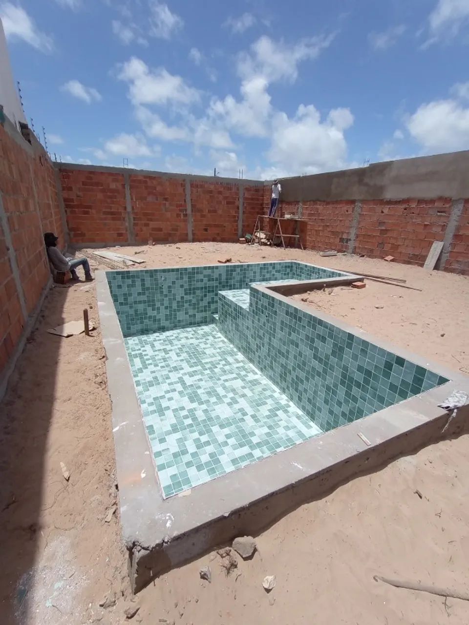 Piscina de alvenaria 