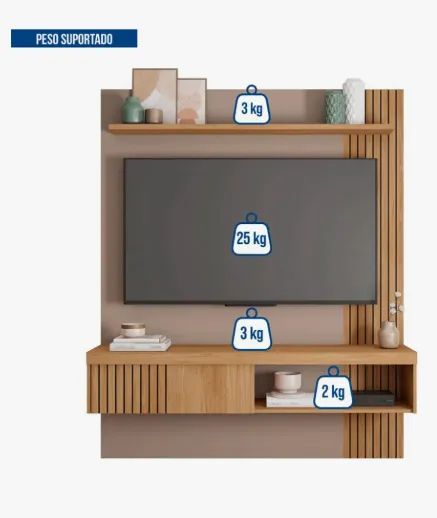  Painel NOVO NA CAIXA Para Tv Até 65 Polegadas Fendi/ Feijó 1.5 