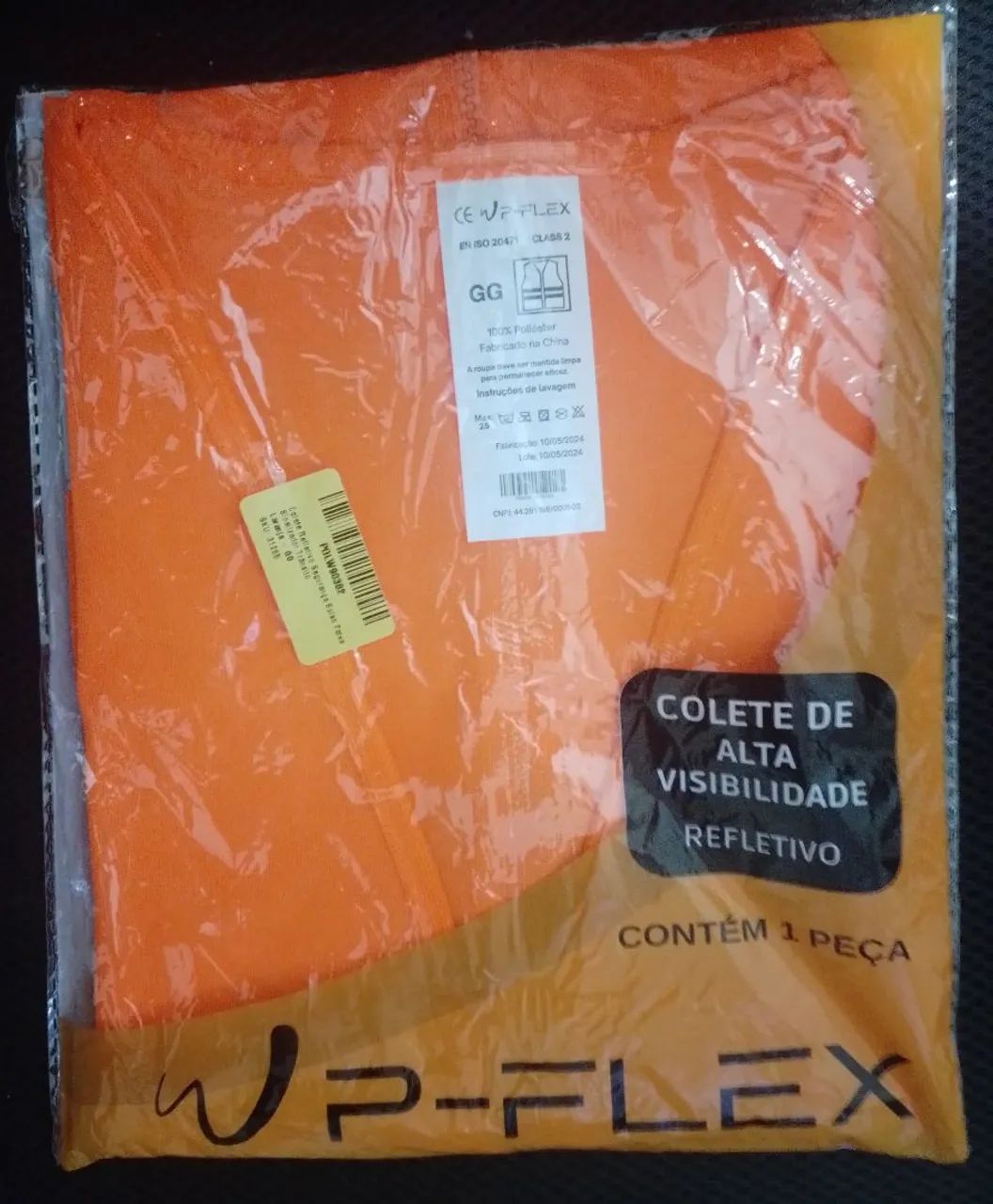 Colete Refletivo GG - Laranja