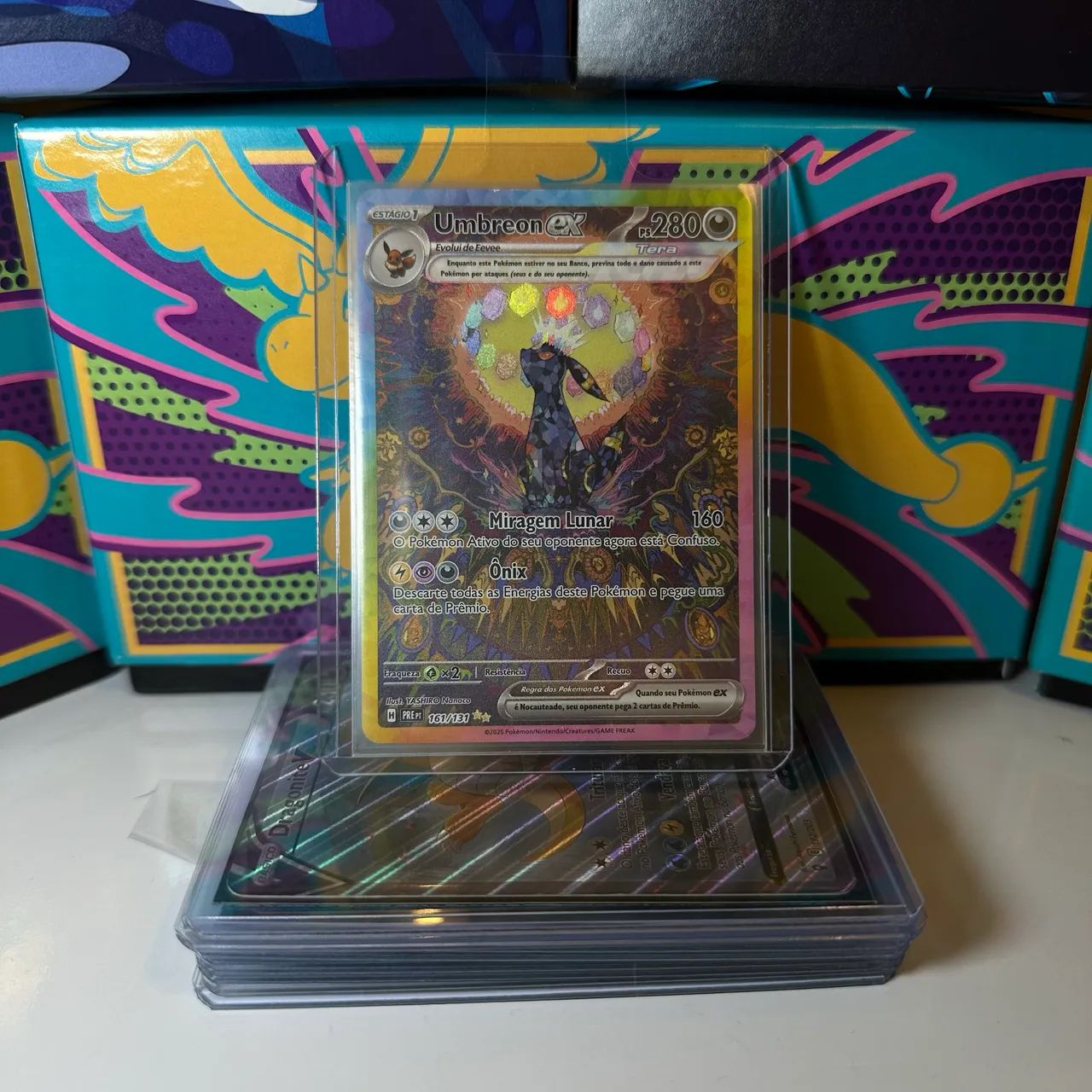 Umbreon EX evoluções prismáticas 