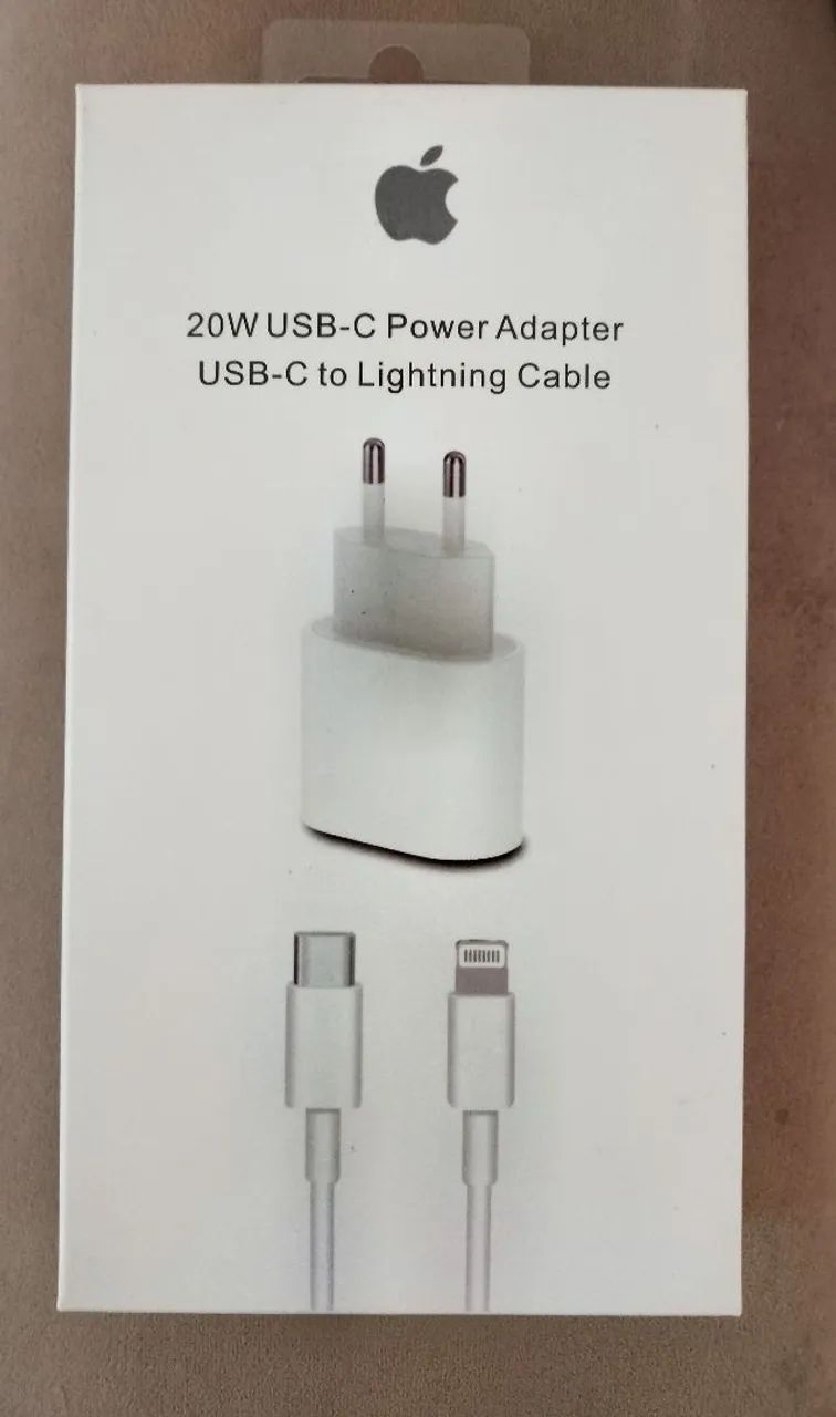 Kit 10 carregadores iPhone 20w (novo)