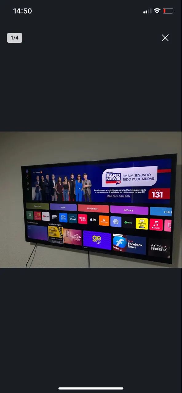 Smart TV LG UHD AI 4K 50 POLEGADAS - Foto 2