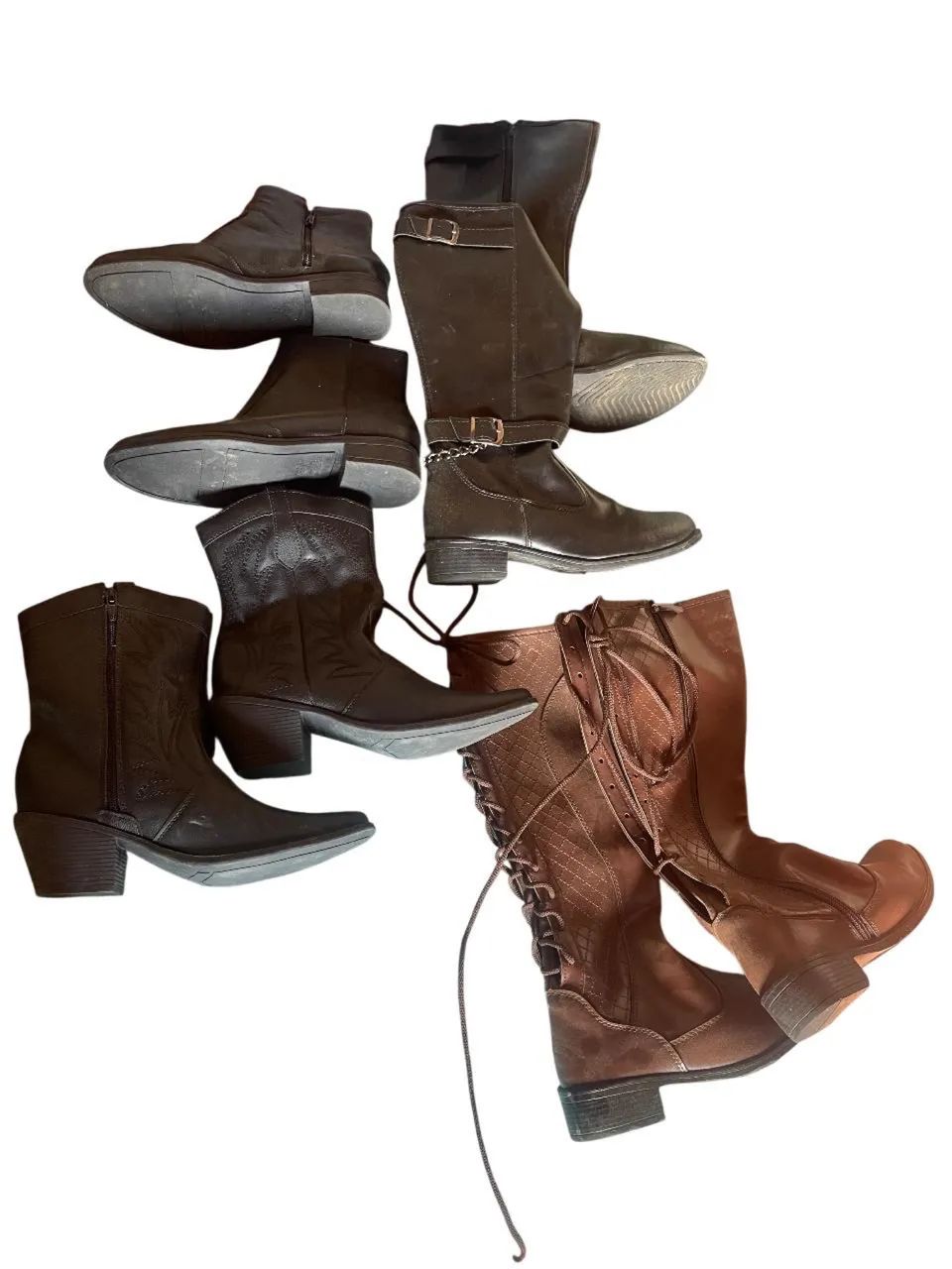 Lote com 3 botas número 34