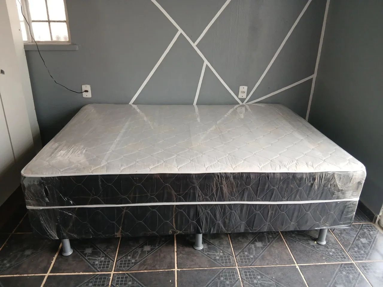 Cama Box Casal De Espuma Higienizada - Foto 3