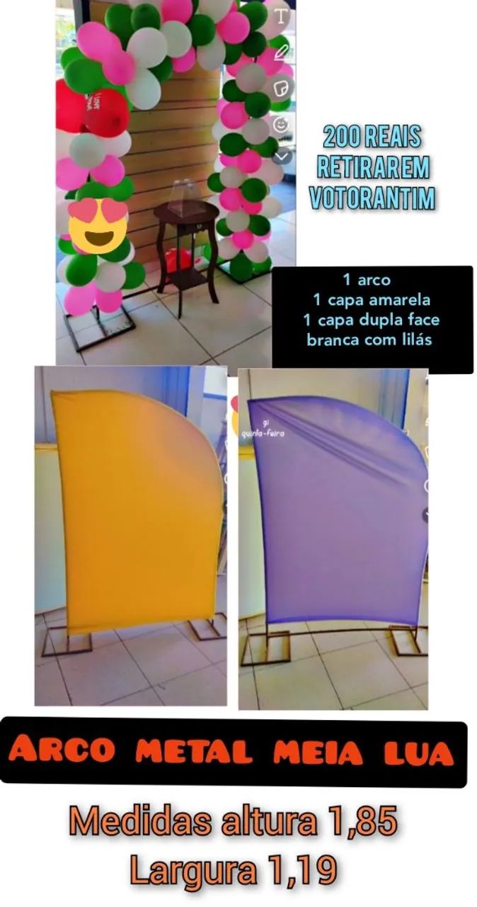 Arco decoração 4 em 1