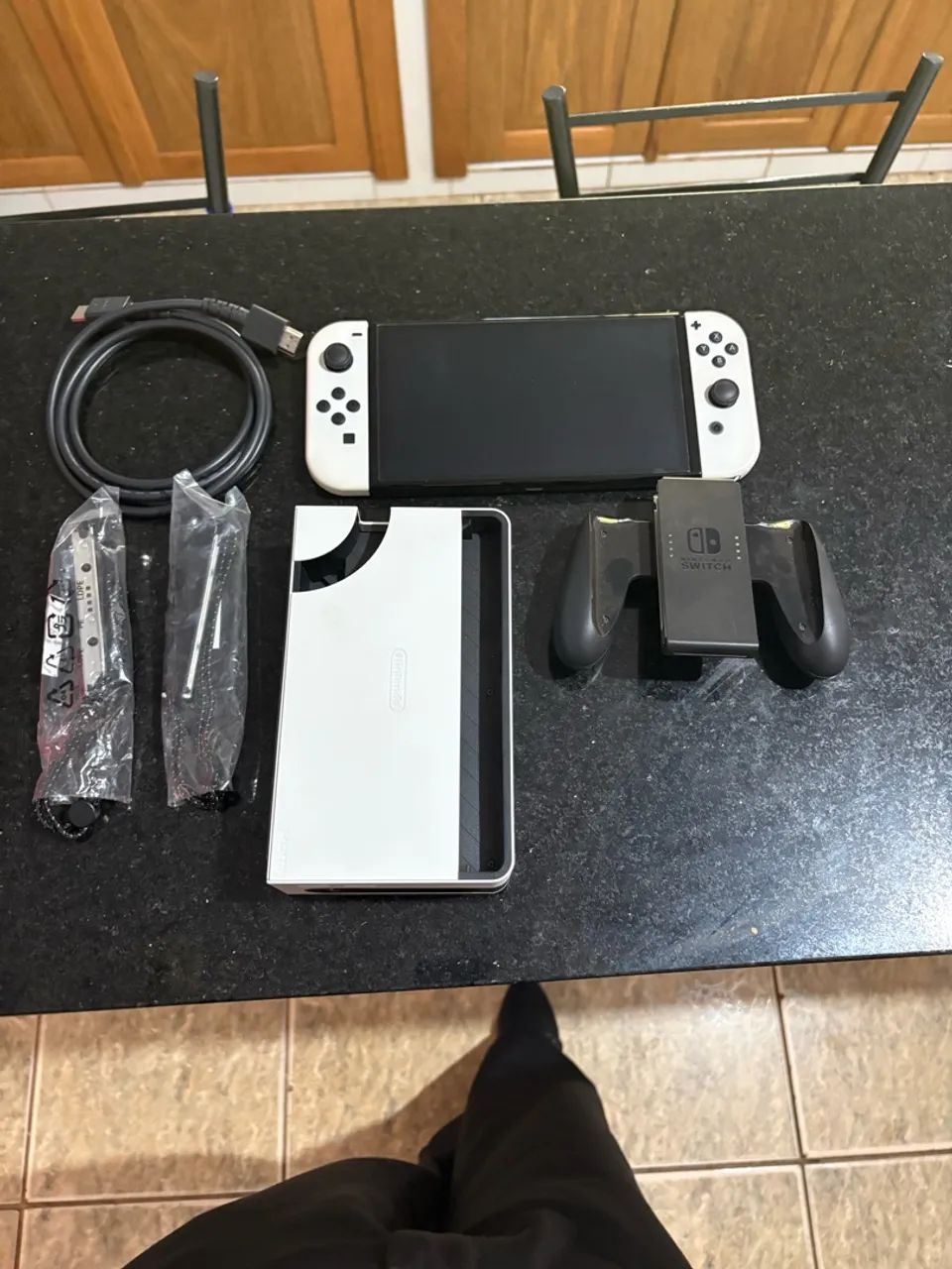 ? Nintendo Switch OLED branco desbloqueado - Foto 2
