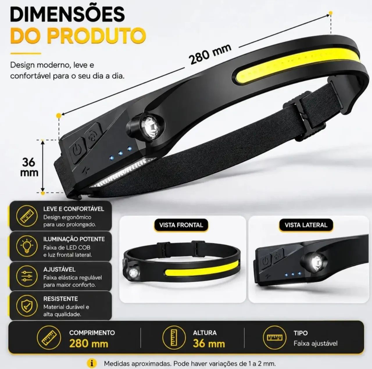 Lanterna Led recarregável 