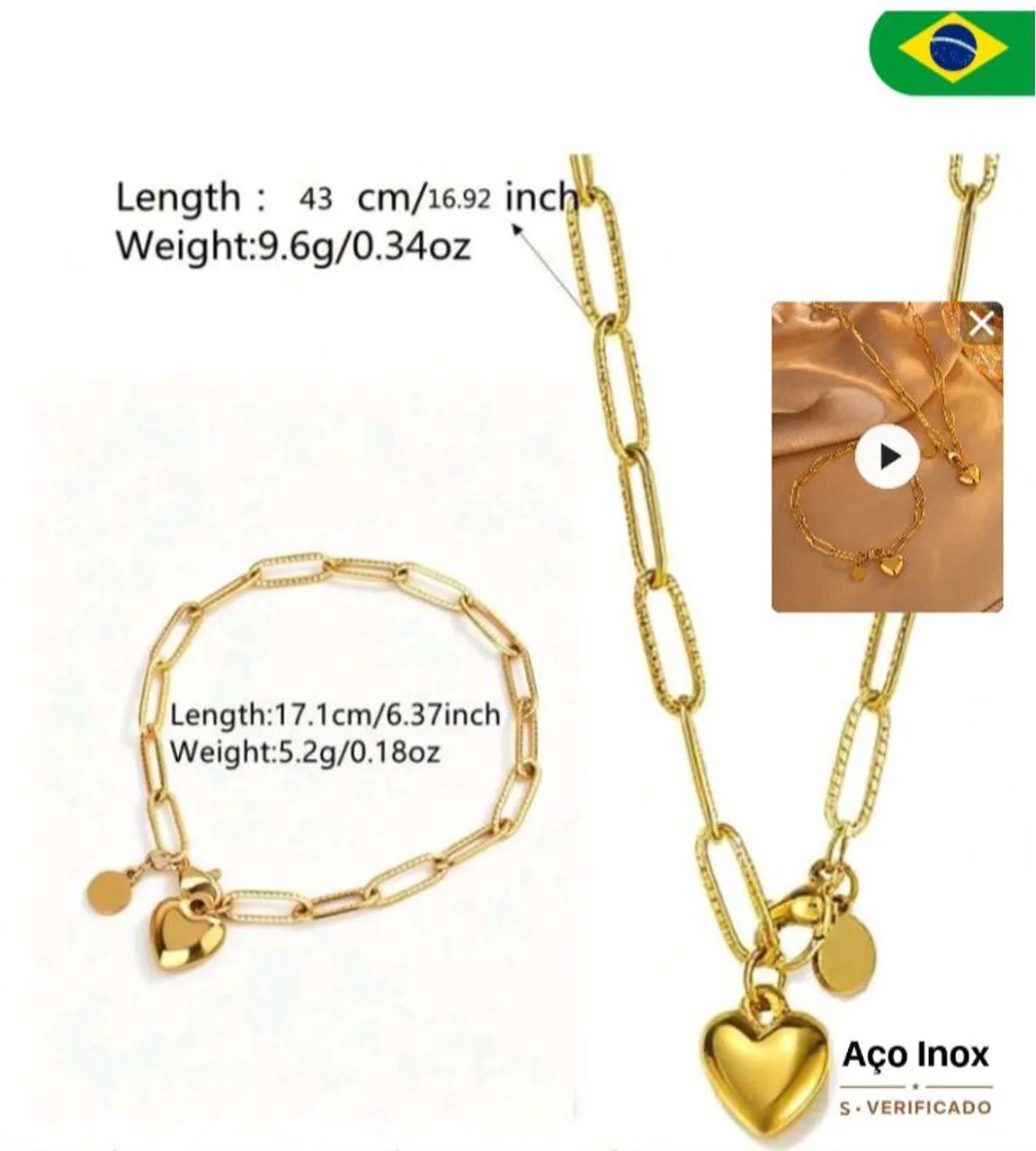 Conjunto Elegante De Joias Feminina - Foto 2
