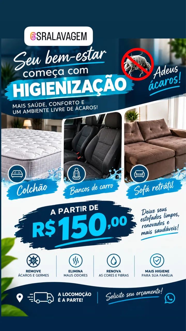 ? PROMOÇÃO DE HIGIENIZAÇÃO! ?