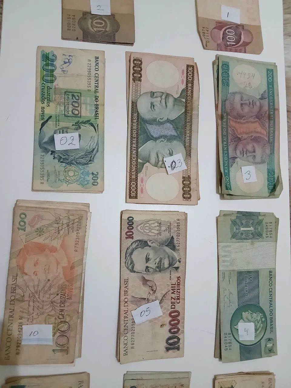 Conjunto com 60 cedulas de dinheiro antigo brasileiro. - Foto 4
