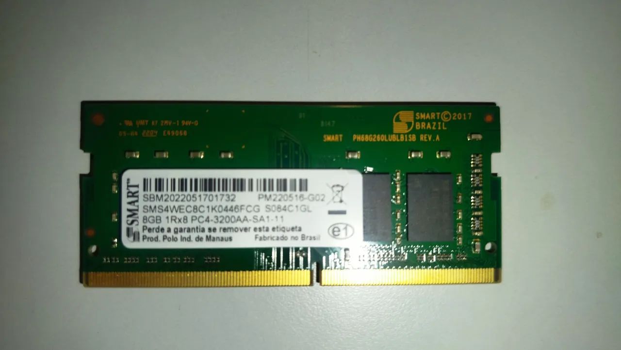 Memória ram, DDR4 8GB, 3200MHZ notebook  - Foto 2