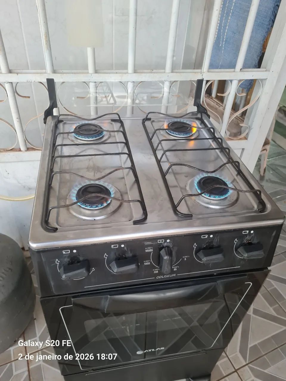 fogão 4 bocas completo  - Foto 2