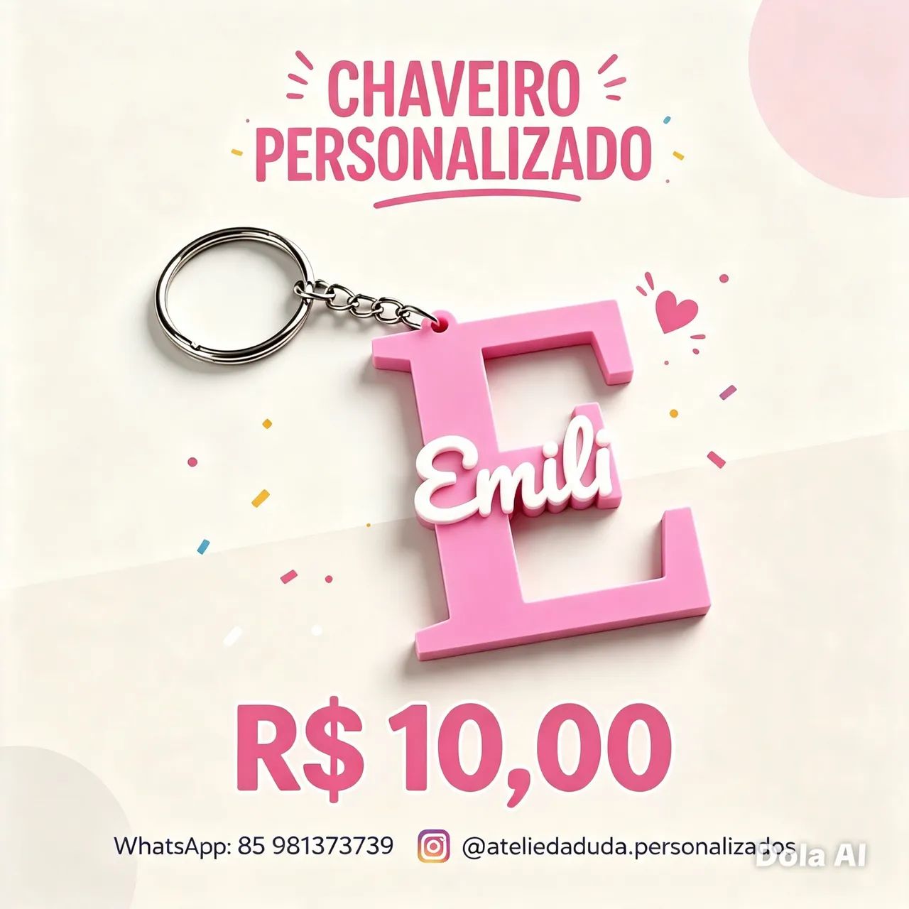 Chaveiro pesonalizado 