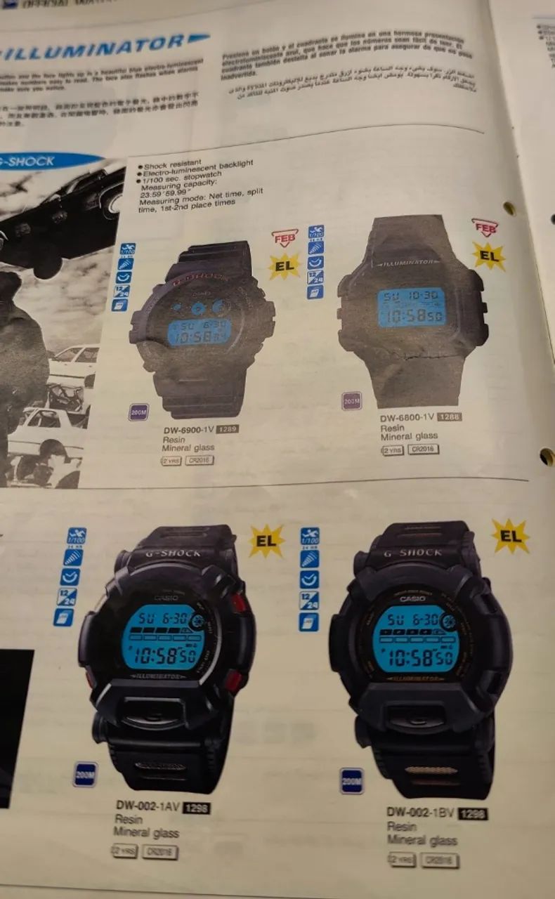 Catálogo de Relógios Casio - 1994 Semestre 2 - Em inglês - 46 Páginas - Raríssimo - Foto 3