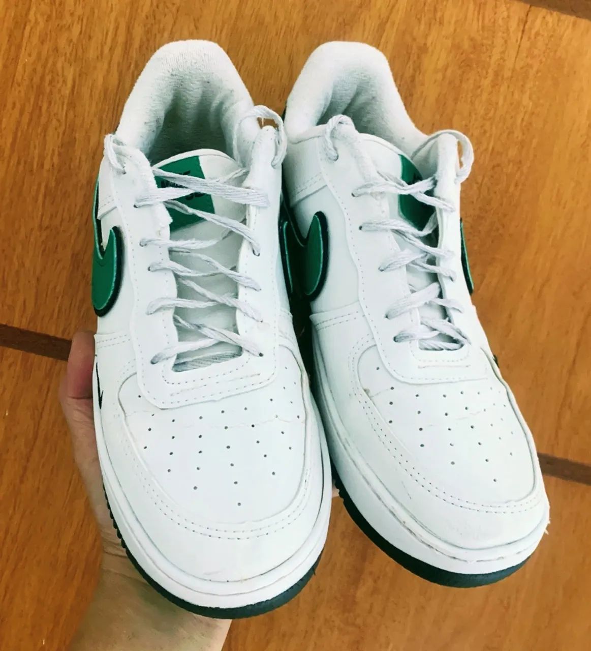  Nike Air force Premium Celtics  / Couro /  Tamanho ( 41 )   - Foto 2