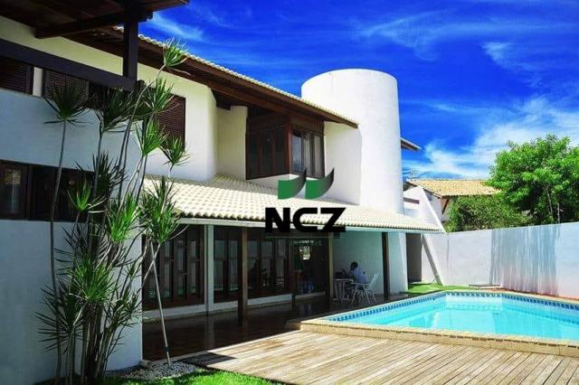 Casa com 4 dormitórios à venda, 430 m² por r$ 880.000,00 - vilas do atlântico - lauro de f