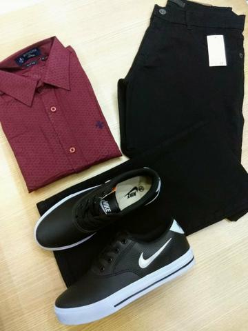 Kit sapatenis e camisa promoção
