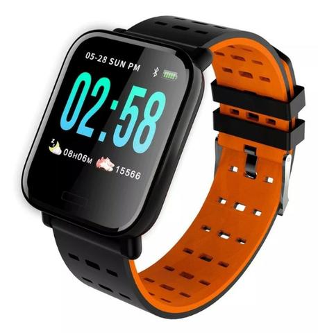 Relógio Smartwatch Medição Ky109 Bluetooth Ip67 Cal Batimentos Pressão - Mega Infotech
