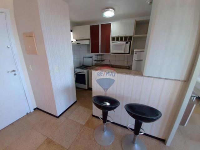 Apartamento mobiliado em Ponta Negra, andar alto e linda vista - Foto 16