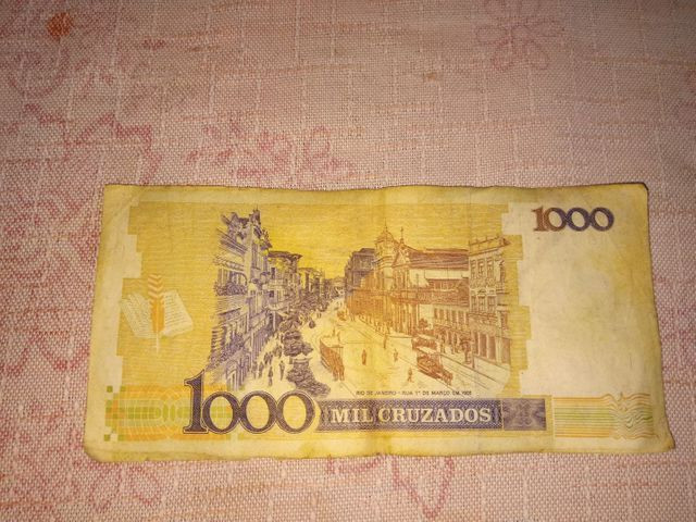 Cédulas de 500 e 100 mil cruzados, raríssimo - Foto 4