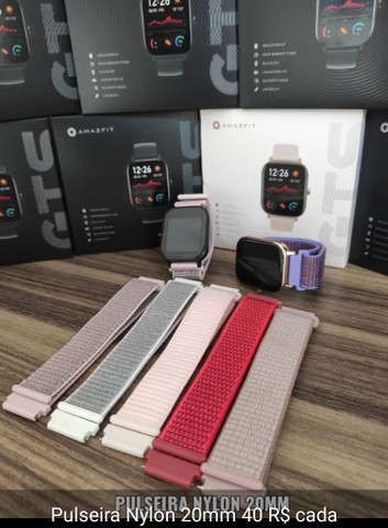 Pulseira de Nylon Forerunner 645 Music e outros de 20mm - Foto 4
