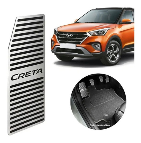 Descanso De Pé Inox Hyundai Creta 2017 à 2021 