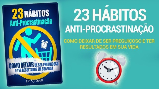 Livro: 23 Hábitos Anti-procrastinação.