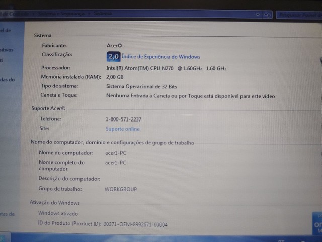 Netbook Acer Aspire One Azul - Foto 4