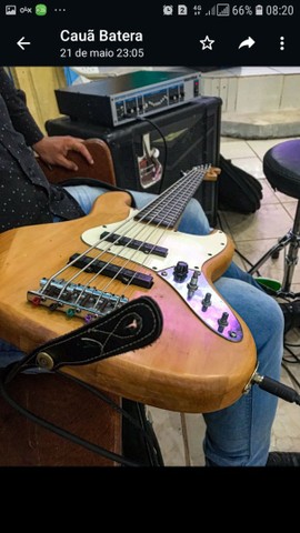 Contra baixo SQUIER FENDER jazz bass 5 strings  - Foto 3