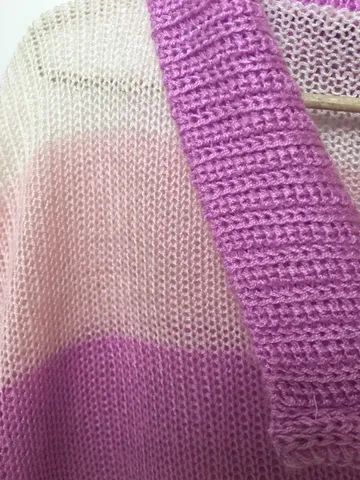 Blusa comprida em tricô - Foto 2