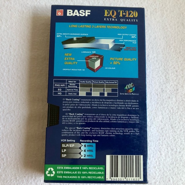 Fita VHS Basf EQ T-120 Extra Quality - Foto 2