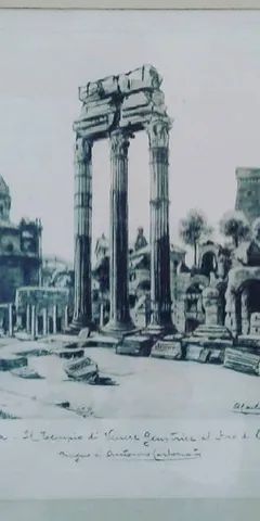 Quadro Gravura "Templo Roma Antiga" - Foto 2