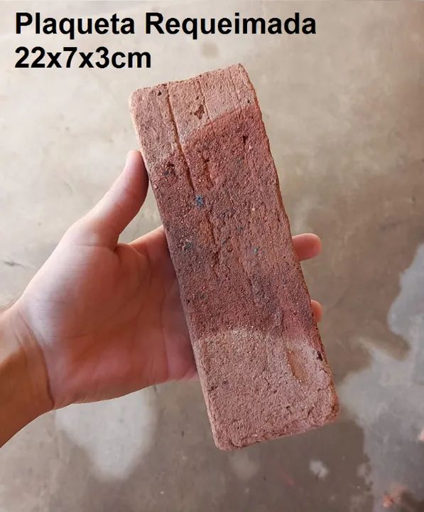 Plaquetas Requaimadas tijolinhos para revestimento rústico