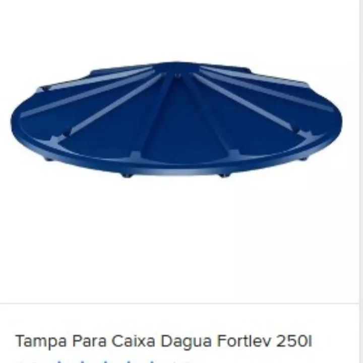 Tampa Cx d'agua FortLeve 250 lts