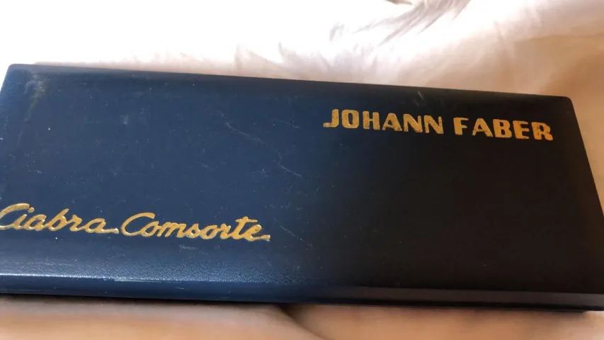 Johann Faber 66 Luxo - Jogo Tinteiro + Esferográfica - Vintage - Foto 5