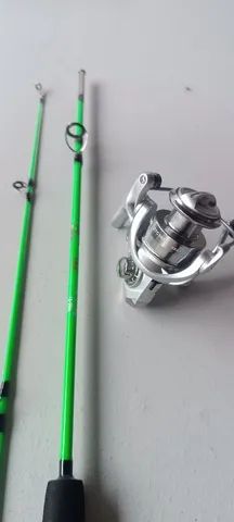Vara de pesca com molinete nova  - Foto 2